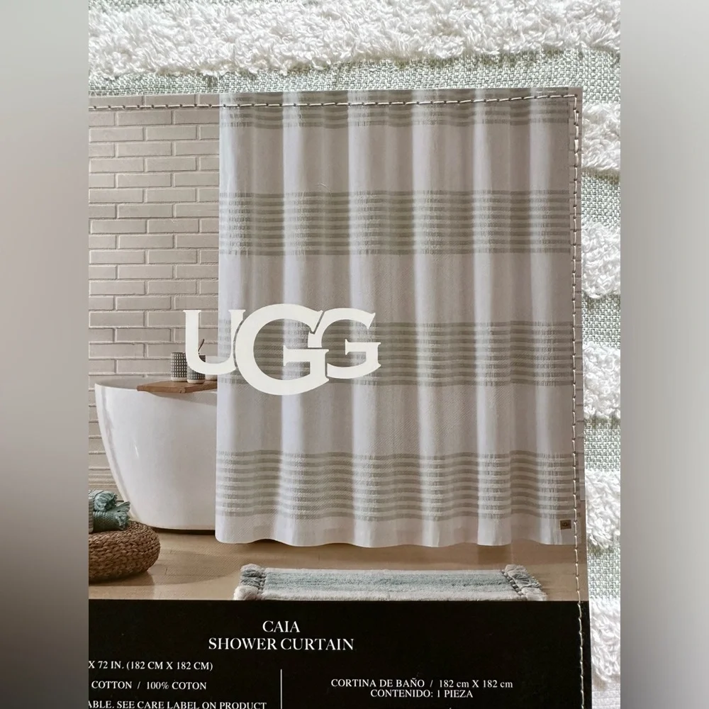 NWT $95 UGG shower curtain CAIA 72